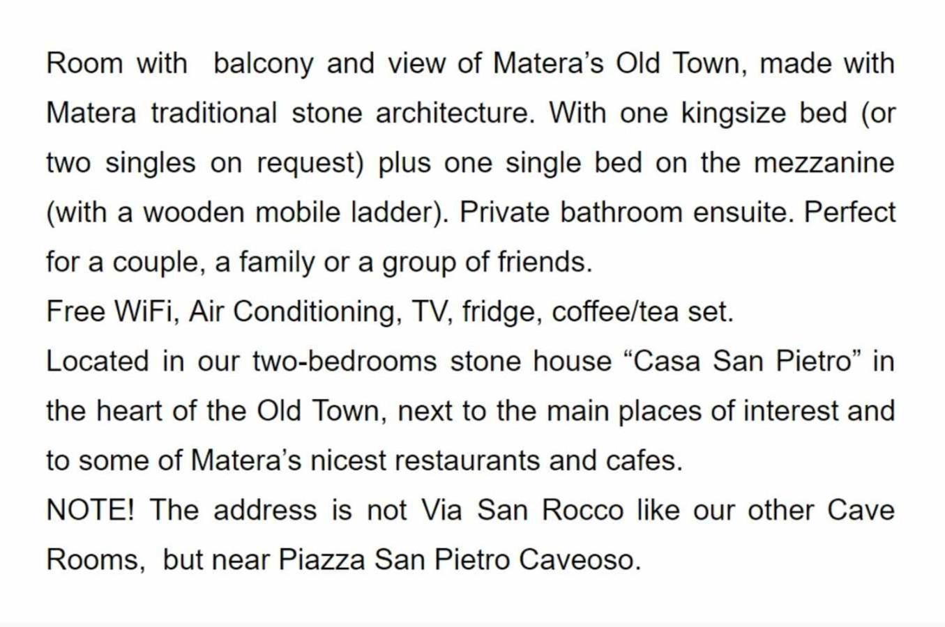 Cave Rooms Sassi Матера Номер фото